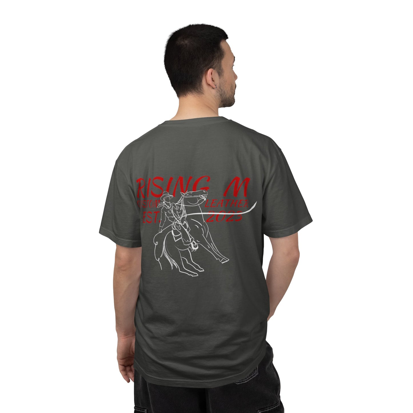 Rising M comfort colors scrolling front - roper logo back