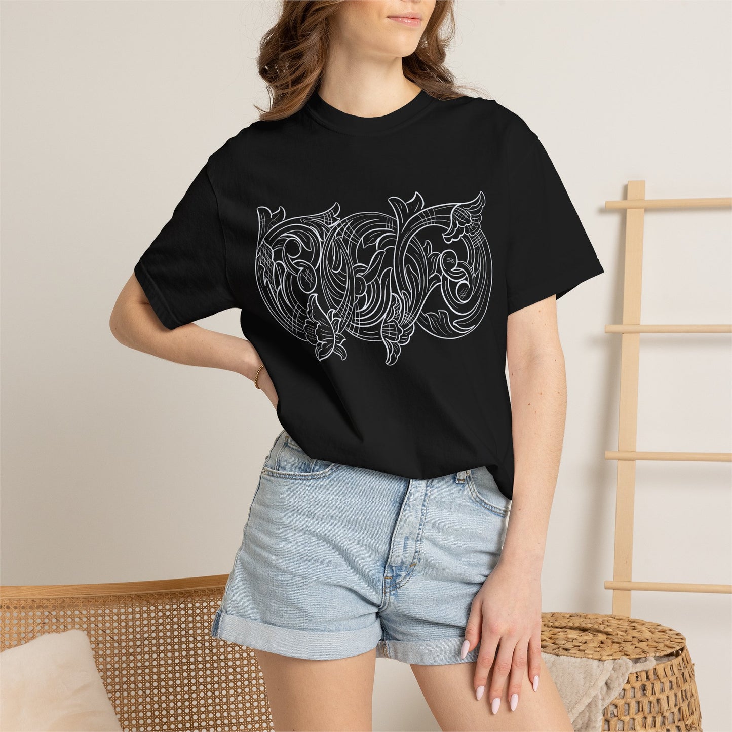 Rising M comfort colors scrolling front - roper logo back