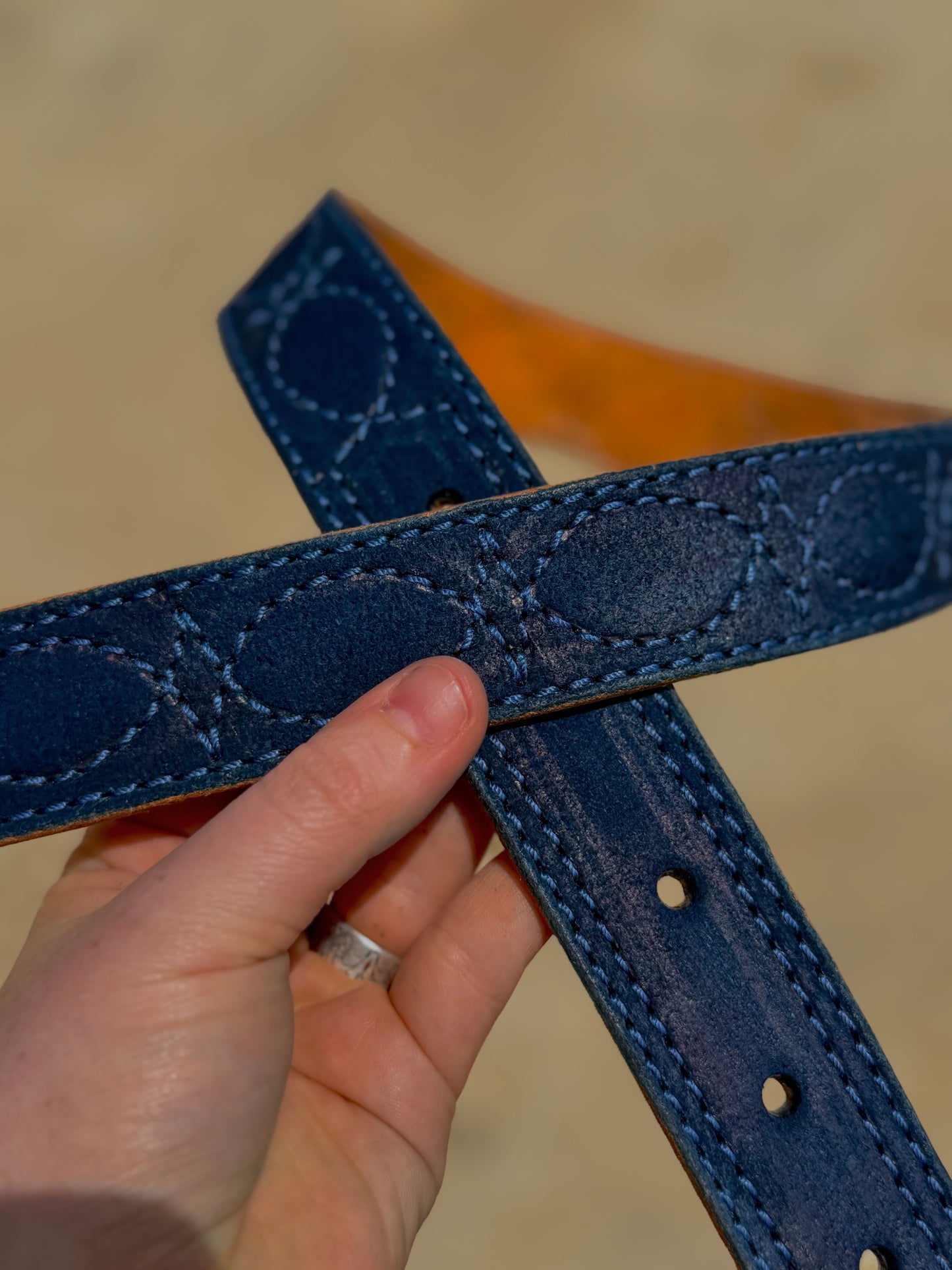 Navy Rough out belt