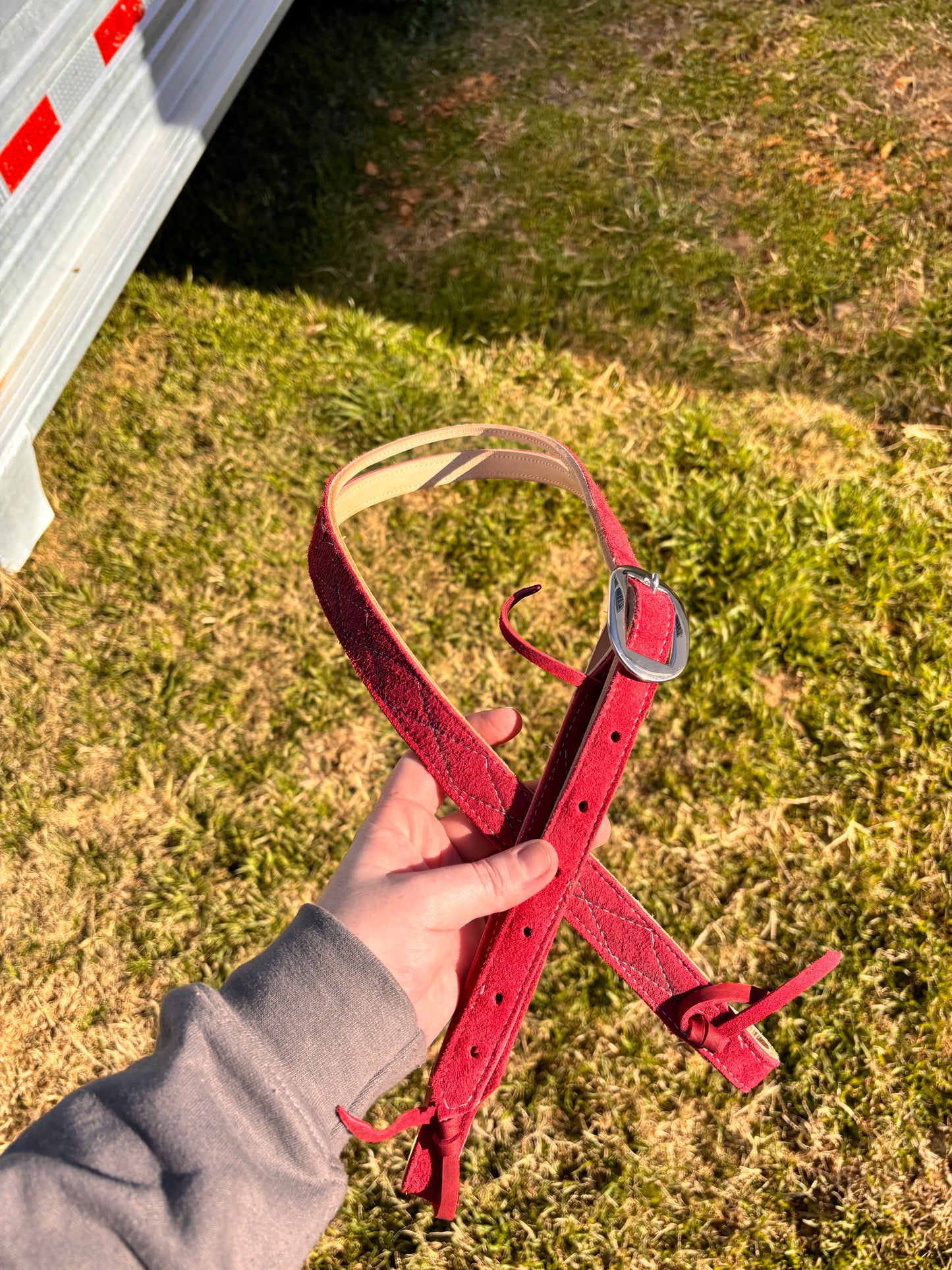 Suede headstall