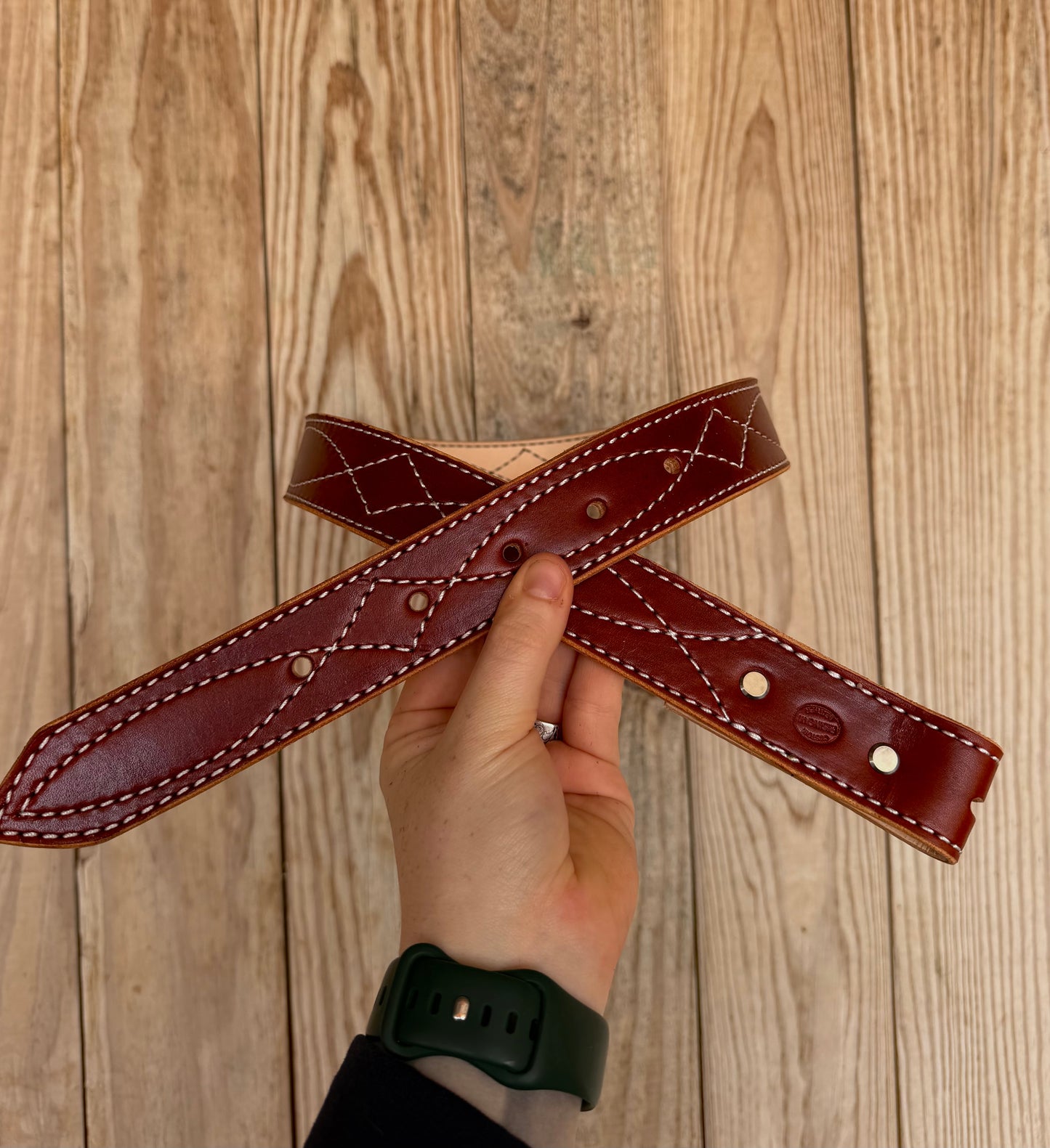 Light brown smooth belt