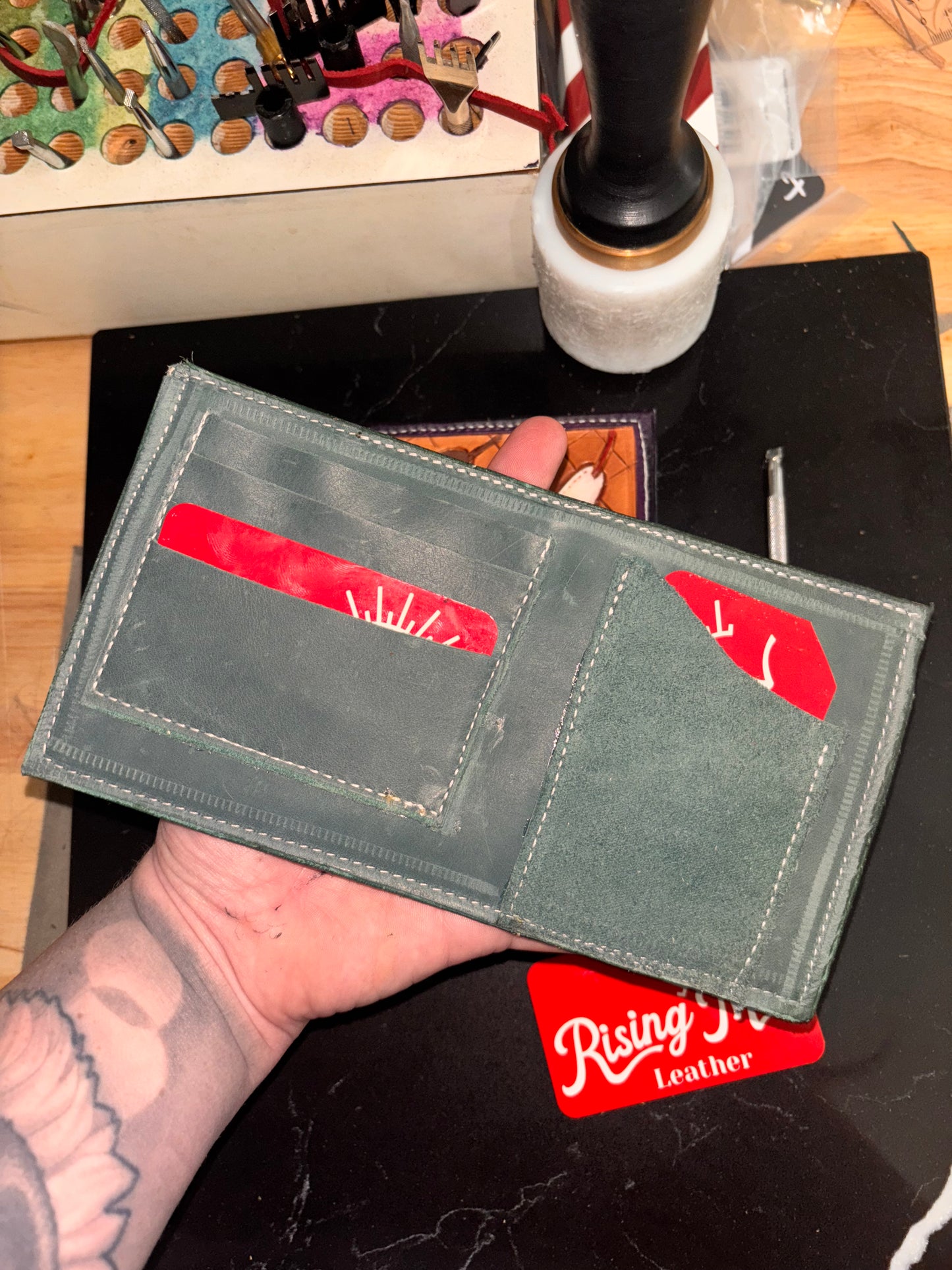 Sunflower flat wallet