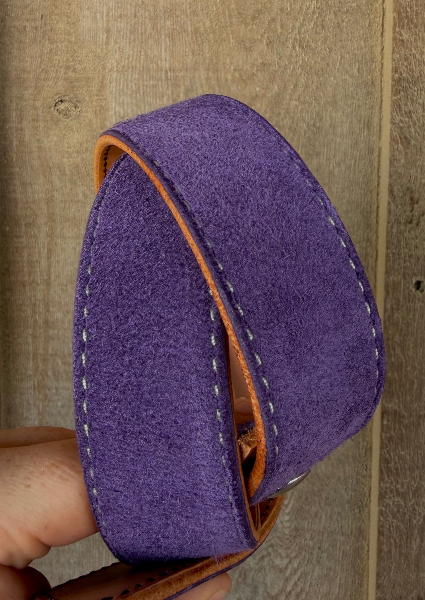 Purple Suede Belt