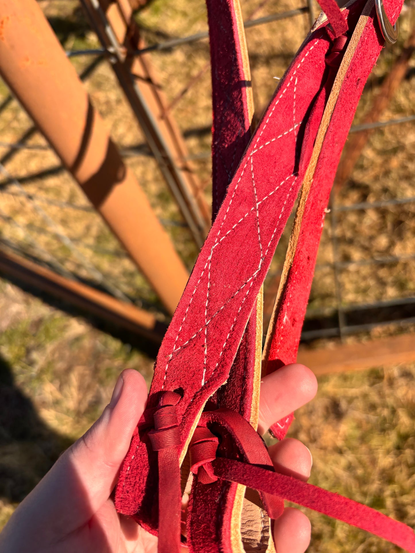 Suede headstall