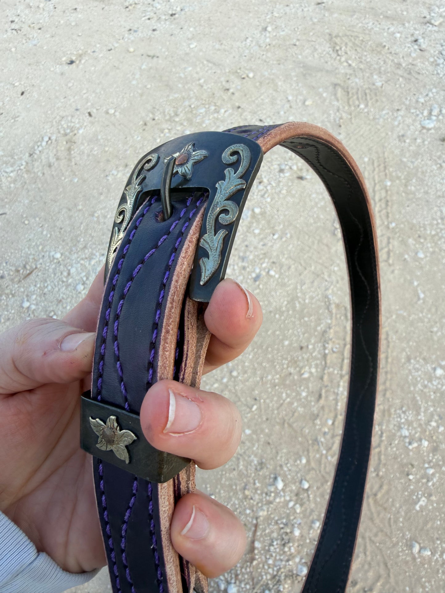 Purple Hobble belt ( pick your own hardware)