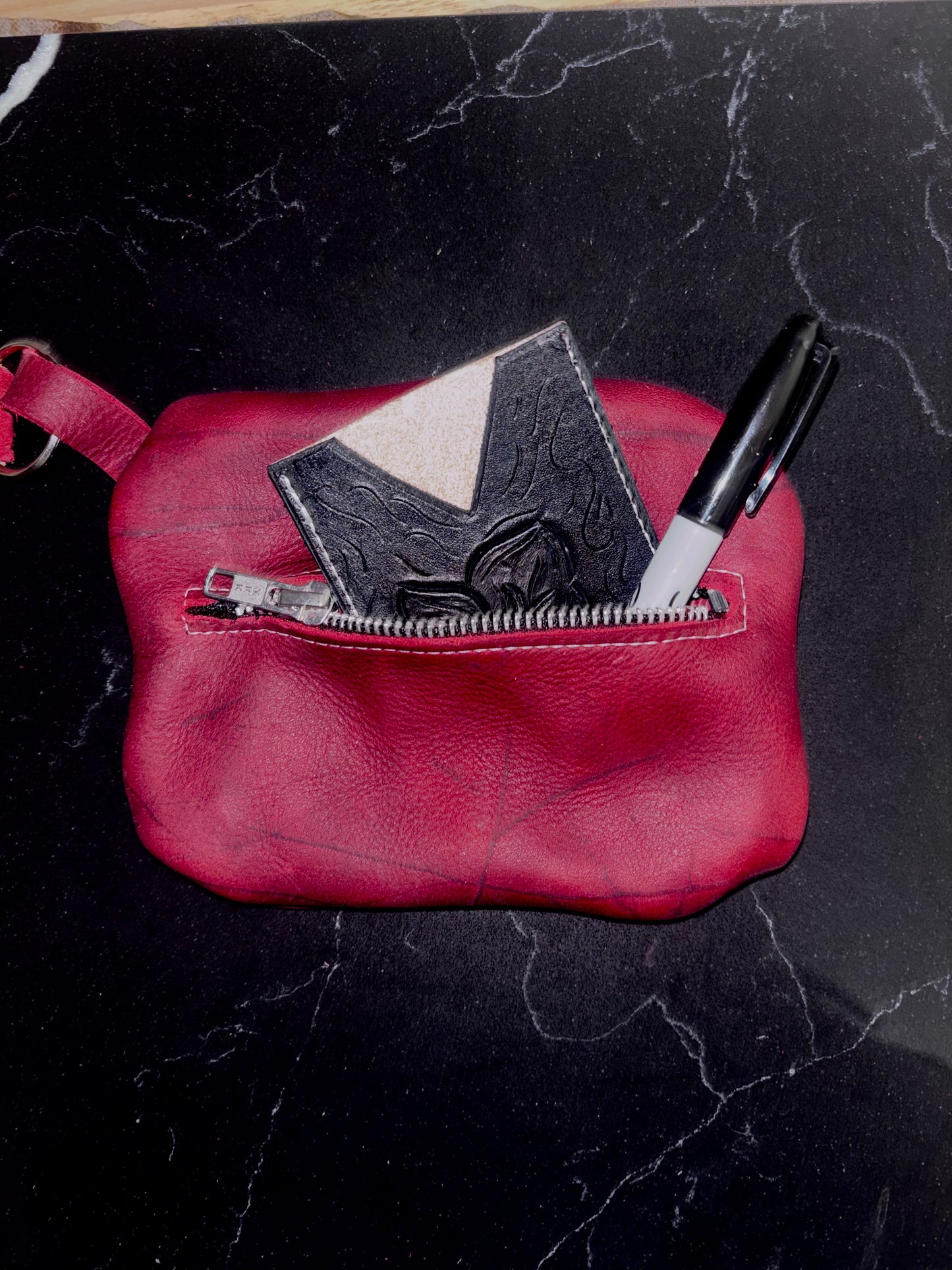 Tooled patch pouch