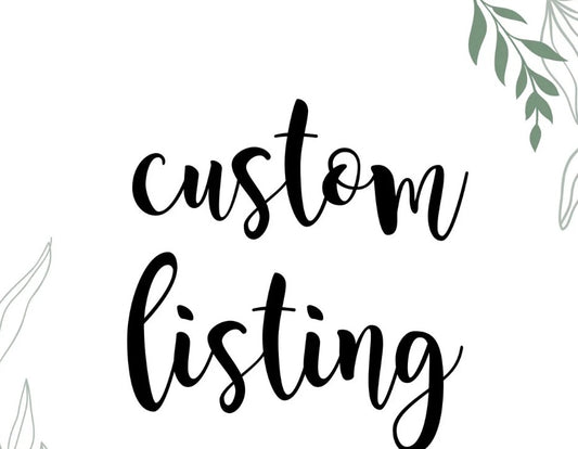 Custom belt order