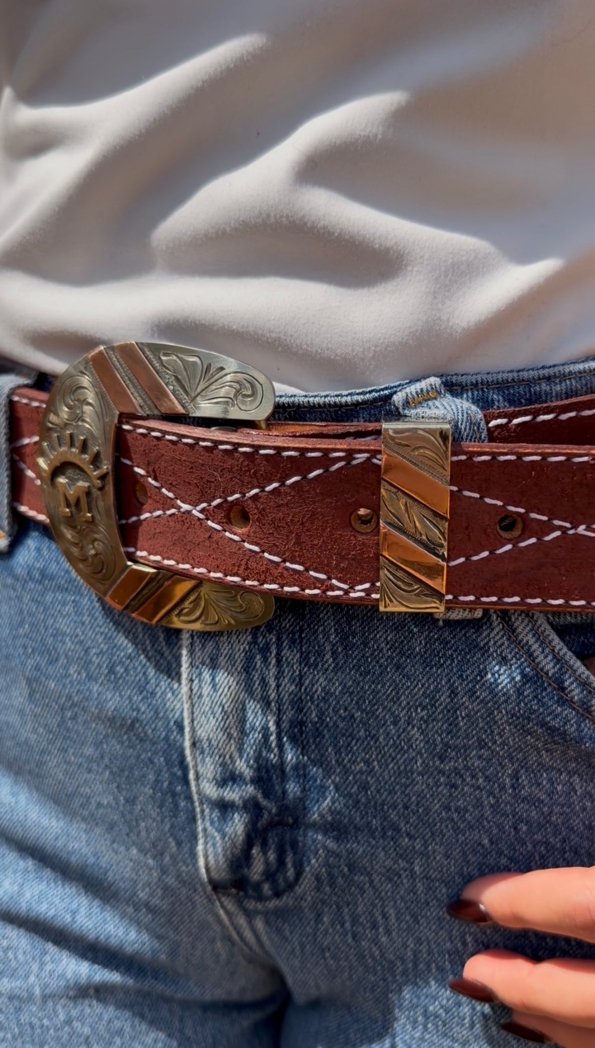 Mahogany rough out belt ￼