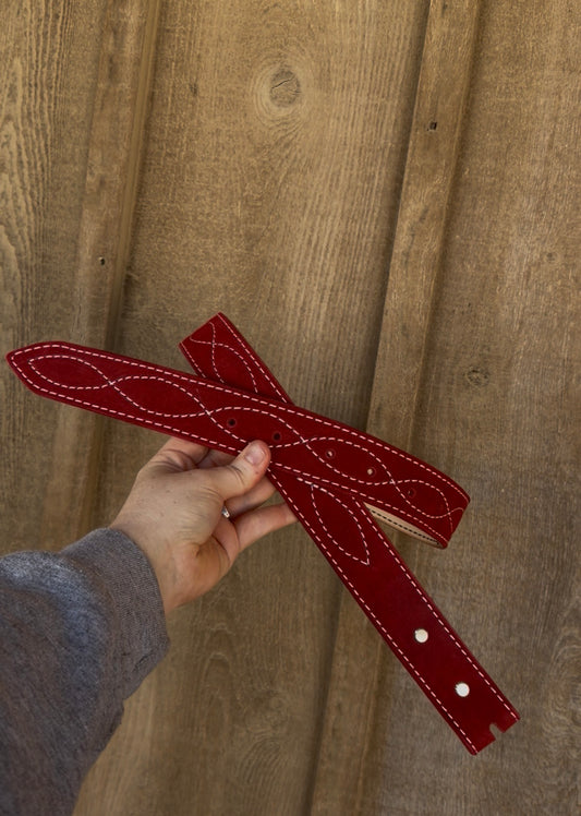 Red suede belt ( LIMITED TIME DEAL)