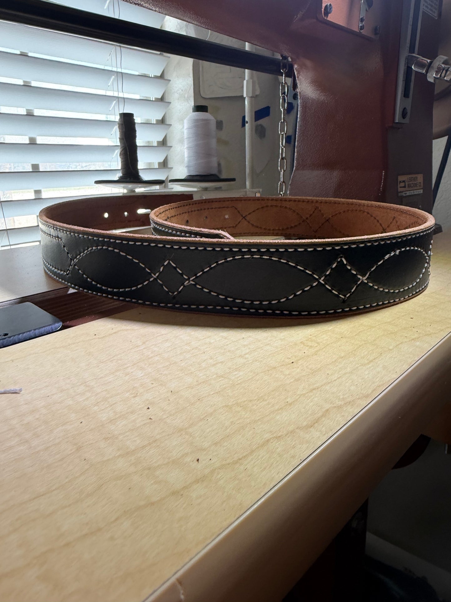 Black gunslinger belt